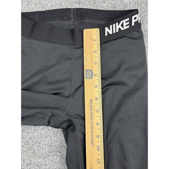 Nike Pro Dri-Fit Pants Womens Small Black Compression Leggings Athletic Running - Picture 4 of 8